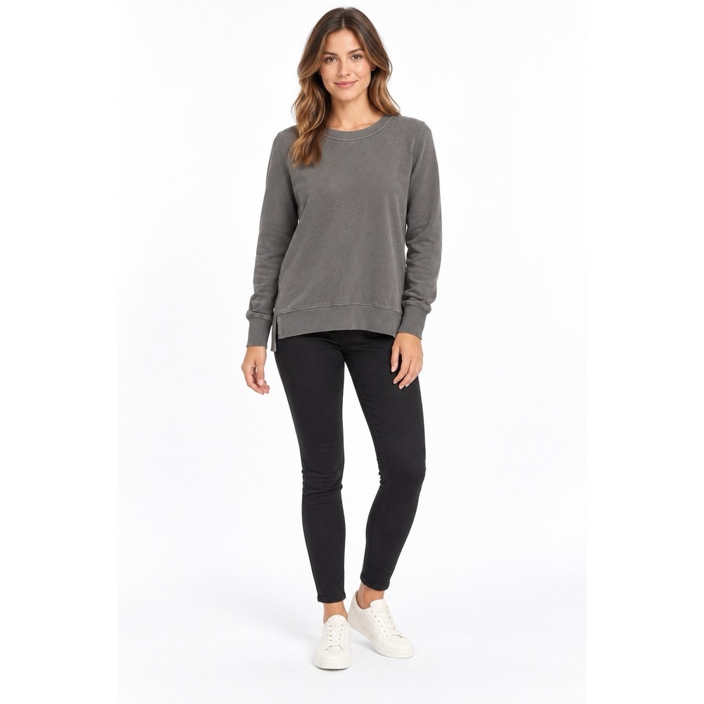 Mondetta Performance Luxury Women's S Gray Tencel Modal High Low Sweatshirt